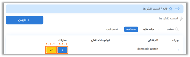 راهنمای پنل کاربری صدرا